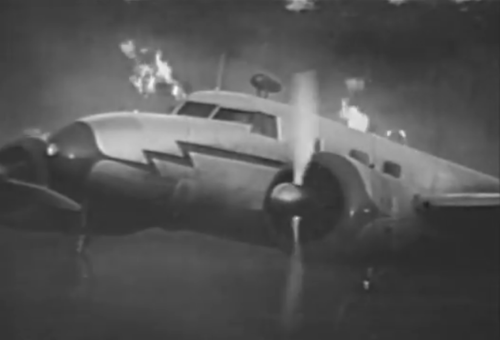 FlyingBlind Lockheed-12A fire.png